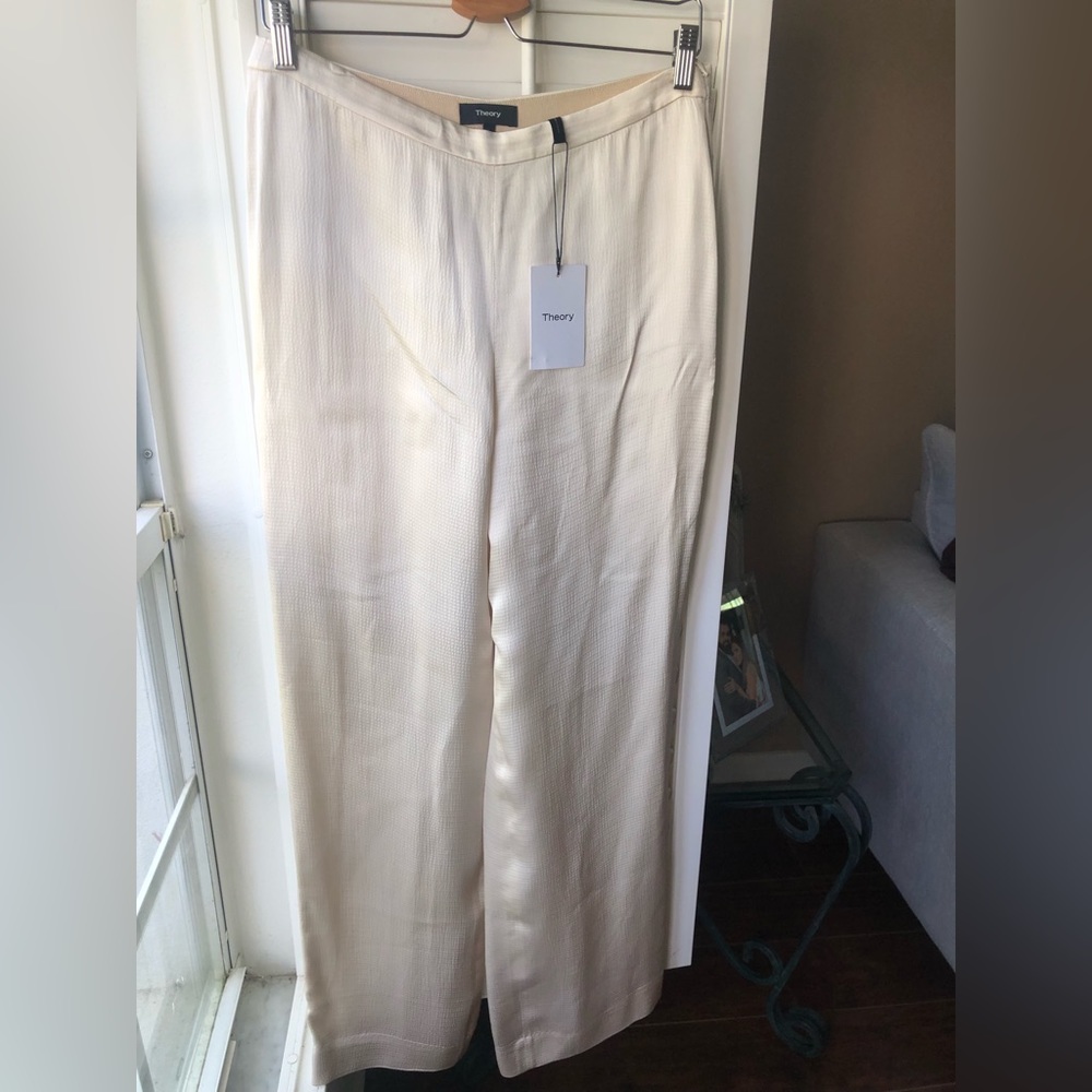 Theory Cream Trouser